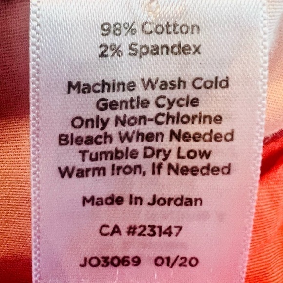 TALBOTS Relaxed Bermuda Shorts Coral Orange Chino Cotton Stretch Mid Rise 4 - Picture 11 of 12